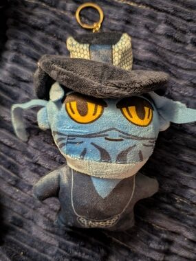 K-pop Demon Hunters Saja Boy Anime-Style Plush Keychain